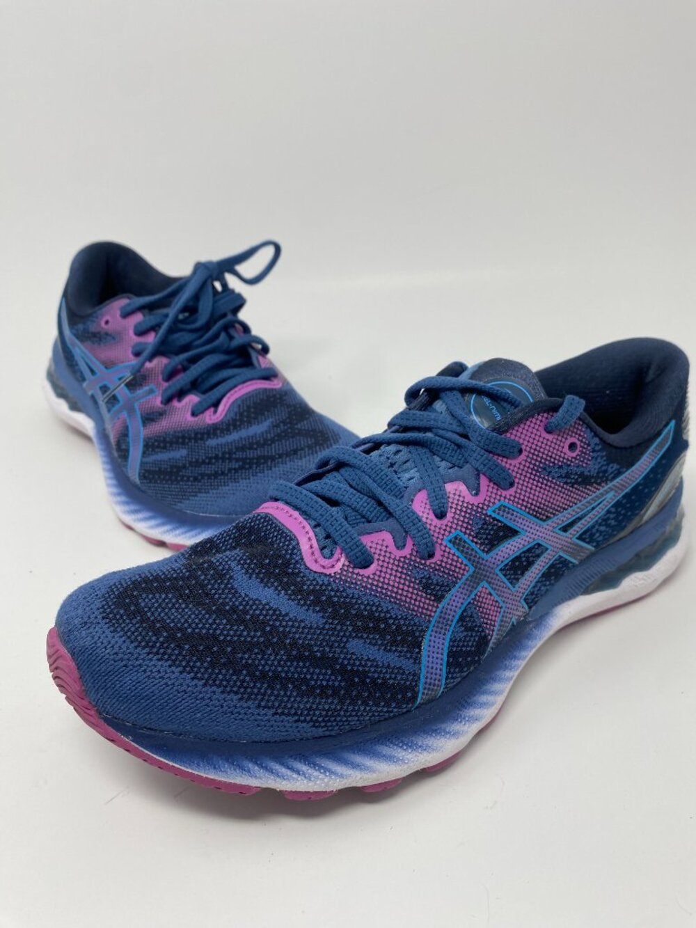 Asics Gel Nimbus 23 Shoes Sneakers Womens 8 Blue Purple Running Trainers 102A885